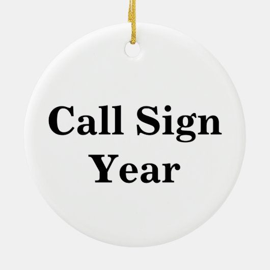 Ham Copying Message Weihnachtsschmuck (Hinten)