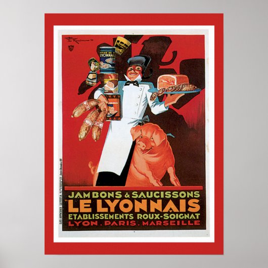 Ham French Food Vintag Poster (Vorne)