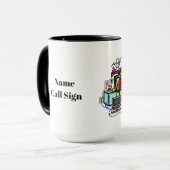 HAM-Funkbetreiber in der Tasse "Betten" (Vorderseite Links)