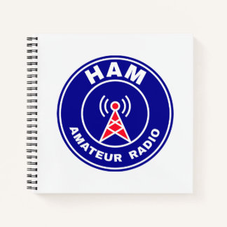 HAM-Funkrufzeichen Amateur-Operator-Emblem Notizblock