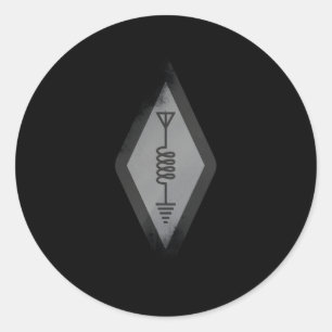 Ham International Amateur Radio Symbol Operator Runder Aufkleber