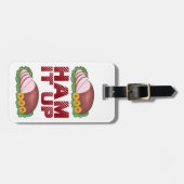 HAM IT UP Funny Feinschmecker Holiday Feinschmecke Gepäckanhänger (Vorderseite horizontal)