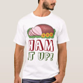 HAM IT UP Funny Uggli Weihnachts Sweater Party T-Shirt (Vorderseite)
