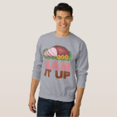HAM IT UP Holiday Ham Ugge Weihnachtskraut Sweatshirt (Vorne ganz)