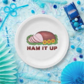 HAM IT UP Holiday Ham Weihnachtsabend Teller (Party)
