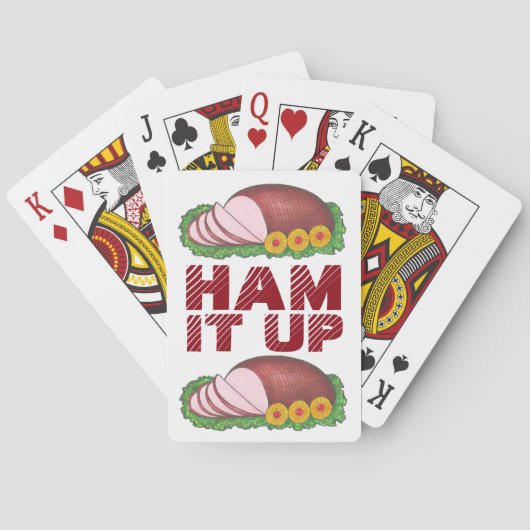 HAM IT UP Weihnachts Ostern geschnitten Holiday Ha Spielkarten (Rückseite)