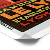 Ham Le Lyonnais French Food Vintage and Art Poster (Ecke)