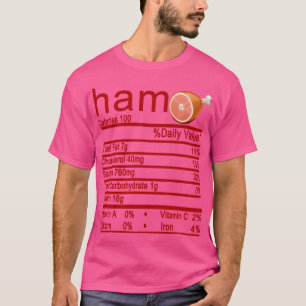 ham Nutrition Facts Funny Erntedank T-Shirt