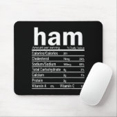 Ham Nutrition Facts Funny Thanksgiving Christmas F Mousepad (Mit Mouse)