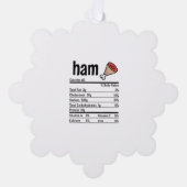 Ham Nutrition Facts Matching Family Erntedank A Ornament Karte (Vorderseite)