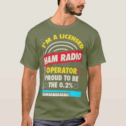 Ham Operator Amateur Radio Premium T-Shirt (Vorderseite)