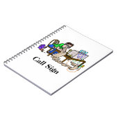 Ham-Operator-Kopiernachricht Notizblock (Linke Seite)