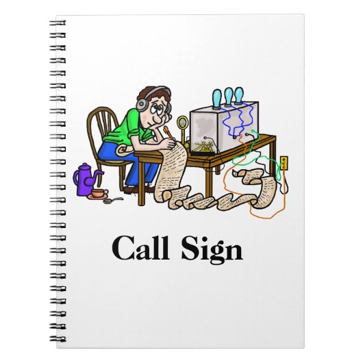 Ham-Operator-Kopiernachricht Notizblock (Vorderseite)