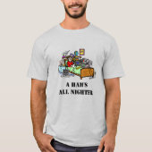 Ham Operator mit Bedroom Shack Funny T - Shirt (Vorderseite)