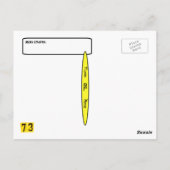 Ham Operator Outdoor Silhouette QSL-Karte Postkarte (Rückseite)