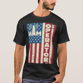 Ham Operator US Flag Vintag America Radio 1 T-Shirt