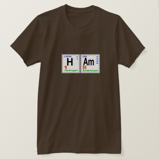 HAM Periodensystem T-Shirt (Design vorne)