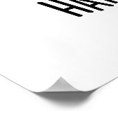 Ham-Purr-Ger Funny Cat Hamburger Pun Poster (Ecke)