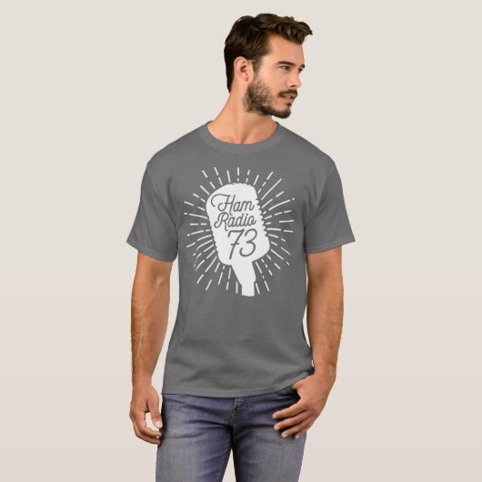 Ham Radio 73 Burst T-Shirt (Vorne ganz)