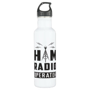 HAM Radio Amateur Frequency Operator Antenna Gesch Edelstahlflasche