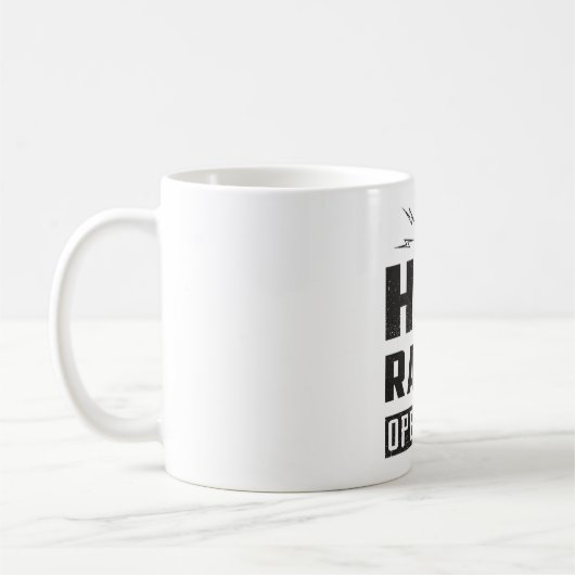 HAM Radio Amateur Frequency Operator Antenna Gesch Kaffeetasse (Links)