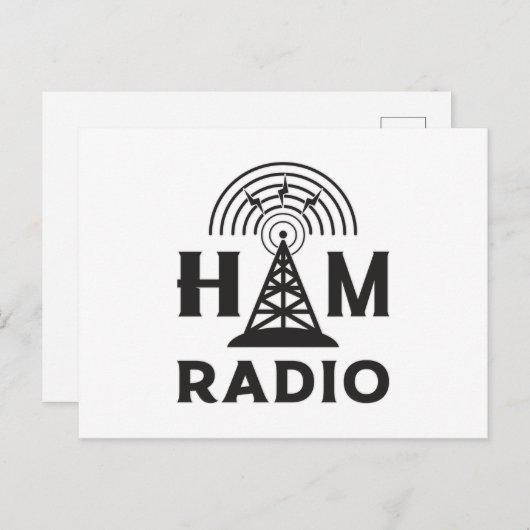HAM Radio Amateur Operator Antenna Code Geschenkid Postkarte (Vorne/Hinten)