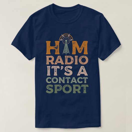 Ham Radio Amateur Radio Morse Code für Radio Opera T-Shirt (Design vorne)