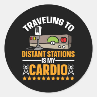 Ham Radio Amateur Radio Radio und Ham Radio Operat Runder Aufkleber