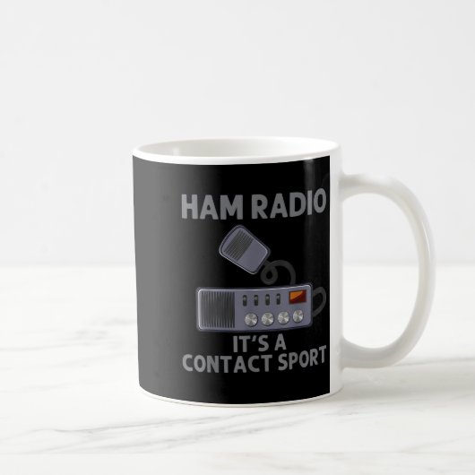 Ham Radio Art for Men Women Amateur Radio Operator Kaffeetasse (Rechts)