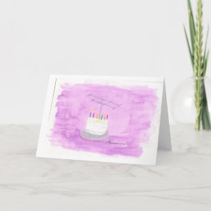 Ham Radio Birthday Cake Karte