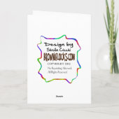 Ham Radio Birthday Card Remote Island Operator Karte (Rückseite)