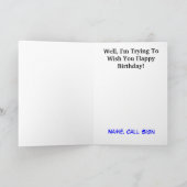 Ham Radio Birthday Card Remote Island Operator Karte (Innenseite)