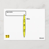 Ham Radio Chick QSL Card Postkarte (Rückseite)