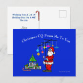 Ham Radio Christmas CQ Post Card Postkarte (Vorne/Hinten)