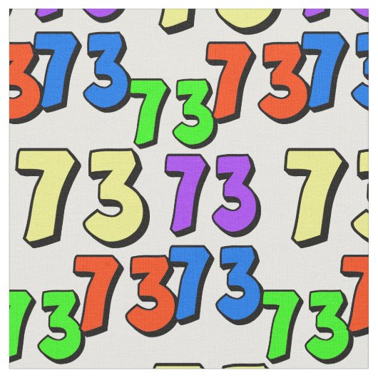 Ham Radio Colorful 73 Fabric Stoff (Nahaufnahme)