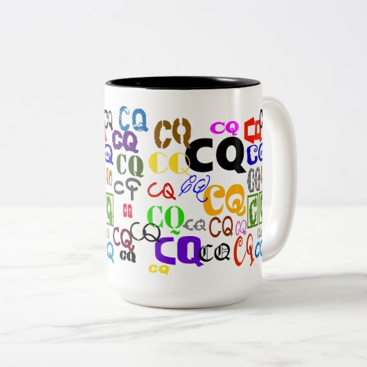 Ham Radio CQ Tasse (VorderseiteRechts)