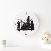 Ham Radio Drehmoment Silhouette Wall Clock Große Wanduhr (Zuhause)