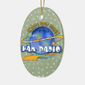 HAM RADIO - ERFAHREN SIE IHRE WELT KERAMIKORNAMENT (Links)