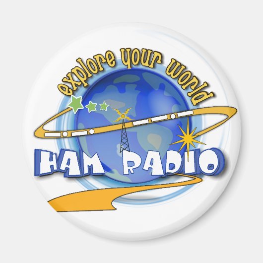 HAM RADIO - ERFAHREN SIE IHRE WELT MAGNET (Vorne)
