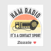 Ham Radio - Es ist ein Kontakt Sport Aufkleber (Blatt)