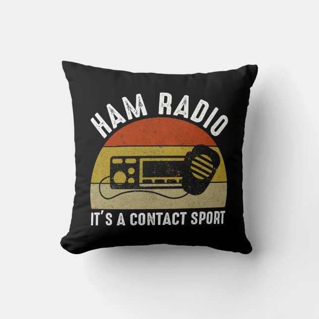 Ham Radio - Es ist ein Kontakt Sport Kissen (Vorderseite)