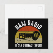 Ham Radio - Es ist ein Kontakt Sport Postkarte (Vorne/Hinten)