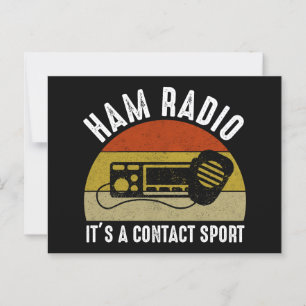 Ham Radio - Es ist ein Kontakt Sport Postkarte