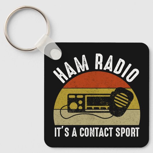 Ham Radio - Es ist ein Kontakt Sport Schlüsselanhänger (Vorderseite)
