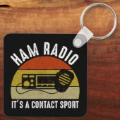 Ham Radio - Es ist ein Kontakt Sport Schlüsselanhänger (Rückseite)