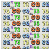 Ham Radio Fabric 73 und CQ Stoff (Muster)
