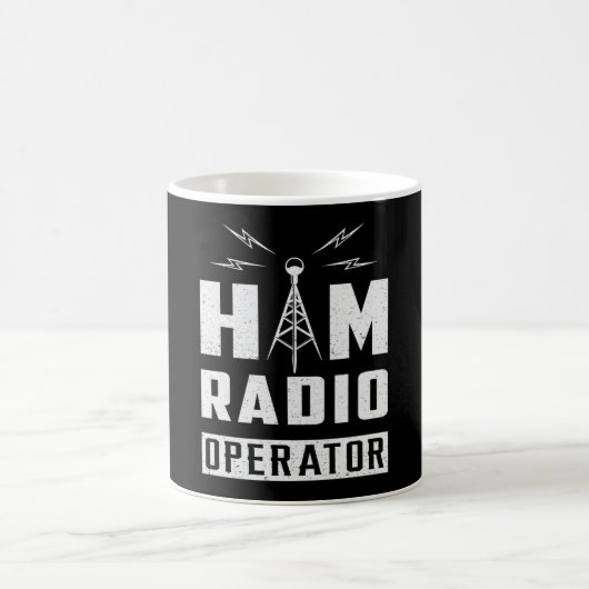 HAM Radio Frequency Operator Antenna Amateur Gesch Kaffeetasse (Mittel)