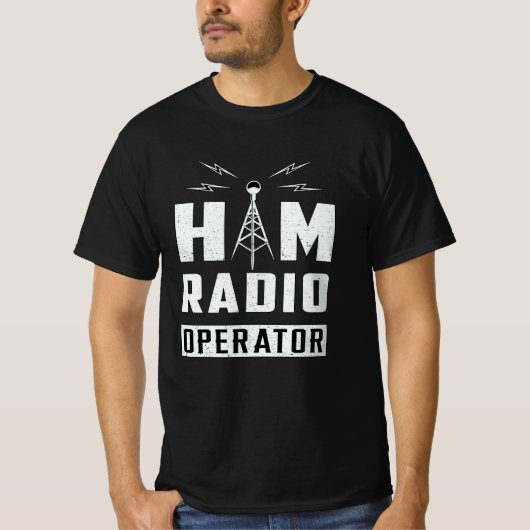 HAM Radio Frequency Operator Antenna Amateur Gesch T-Shirt (Vorderseite)