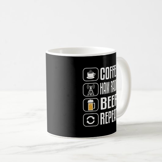 Ham Radio Funny Coffee-Geschenk Kaffeetasse (VorderseiteRechts)