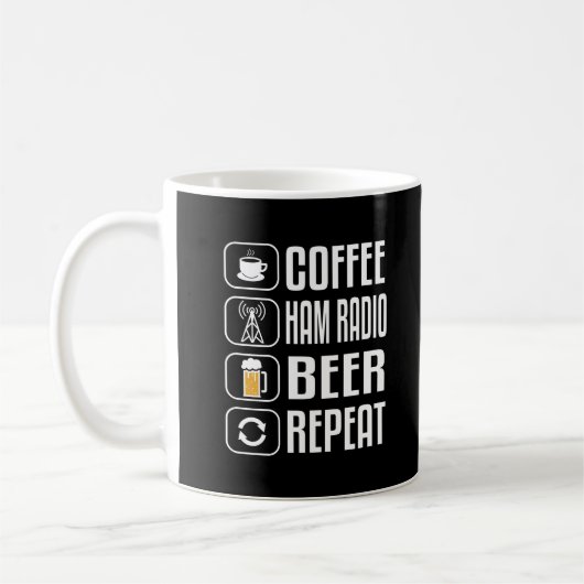 Ham Radio Funny Coffee-Geschenk Kaffeetasse (Links)